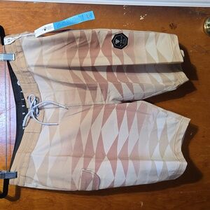 NWT Vissla Upcycle Coconut Polycotton Stretch Quick Dry Board Shorts Swim Trucks